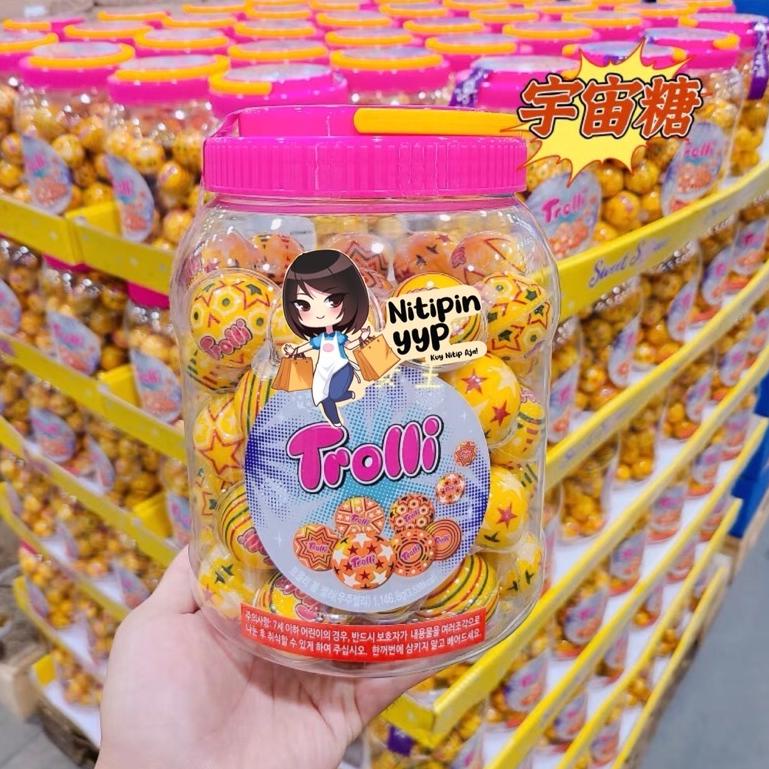 

[KODE BARANG 360] [ASLI KOREA] Korean Trolli Planet Soccer Chewy Gummy - Permen Trolly Jelly Gummi V