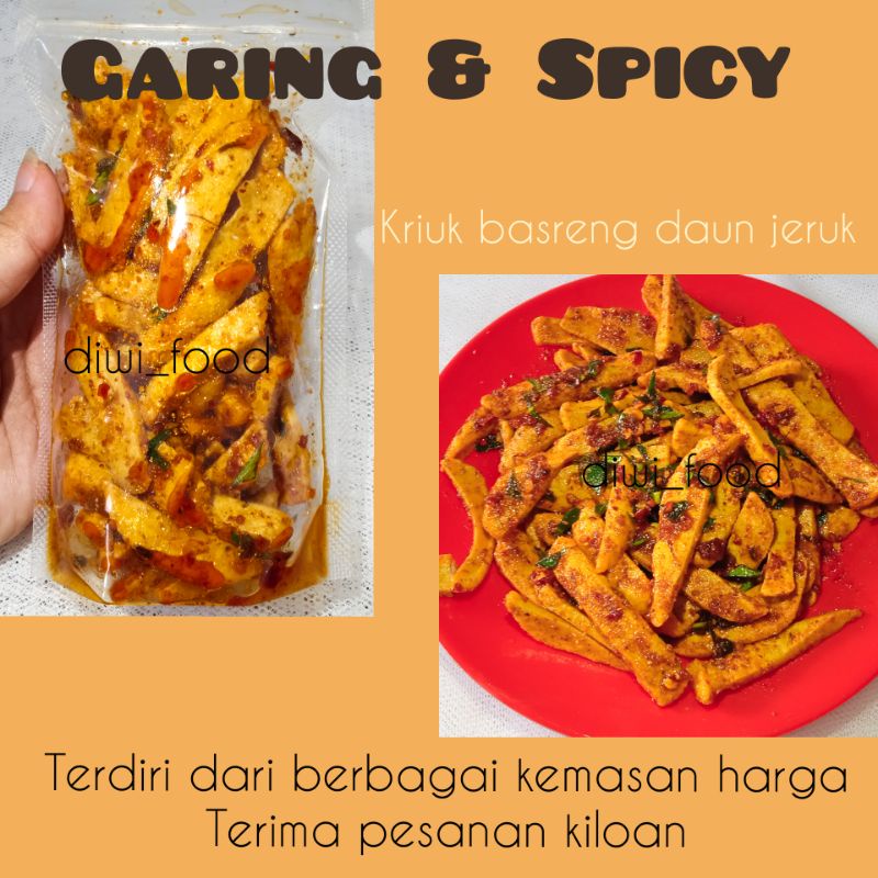 

Basreng Pedas Daun Jeruk ukuran 1/2kg