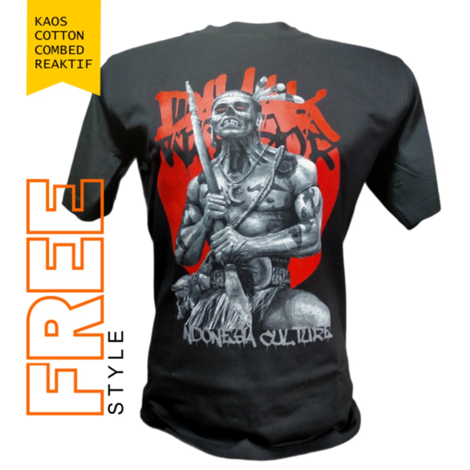 KAOS PRIA BAJU DAYAK BAJU KALIMANTAN PREMIUM