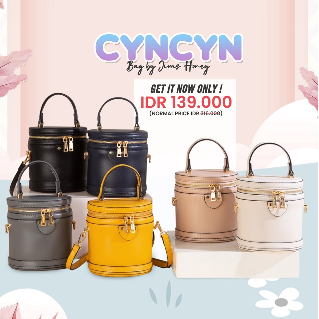 CYNCYN BAG JIMSHONEY TAS  SLEMPANG WANITA IMUT BENTUK 