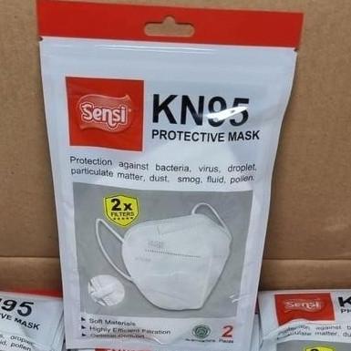 SENSI KN95 PROTECTIVE MASK 6PLY ISI 2/MASKER MEDIS SENSI KN95 6 LAPIS .
