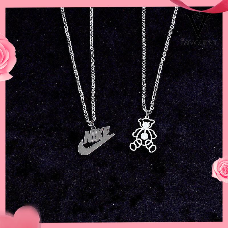 [COD]Panjang Hip Hop Titanium Steel Kalung Kepribadian Serbaguna Sweater Rantai Liontin-FA