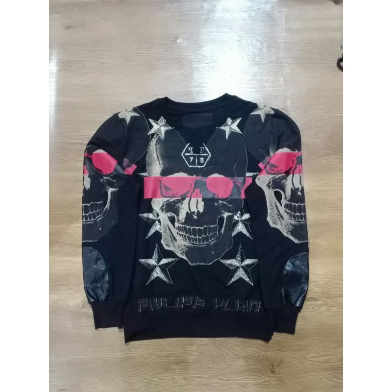 kaos sweater panjang philipp plein second original preloved