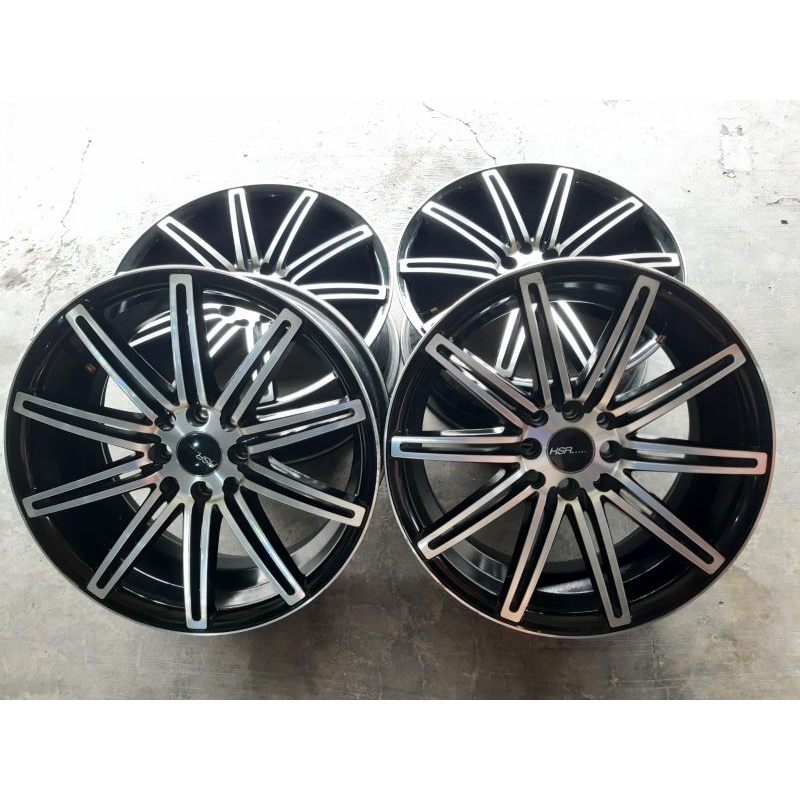 velg mobil bekas ring 17 model hsr ne4 lubang baut 4x100-114