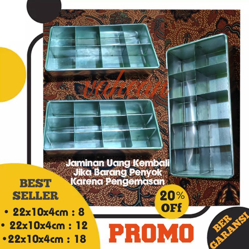 Loyang Brownies Sekat 22x10 / loyang sekat brownies 22x10 BERGARANSI / loyang brownies 22x10