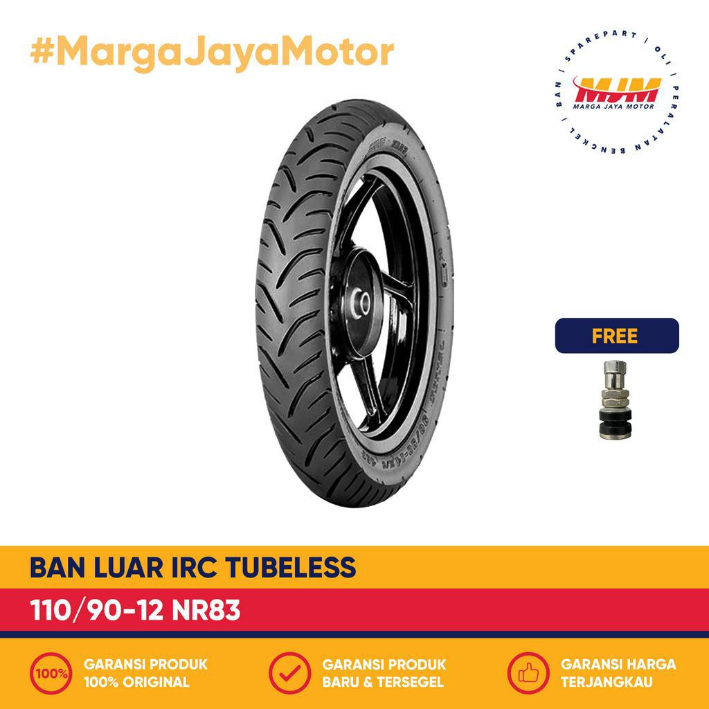 Ban Luar IRC NR83 110/90-12 Tubeless Free Pentil