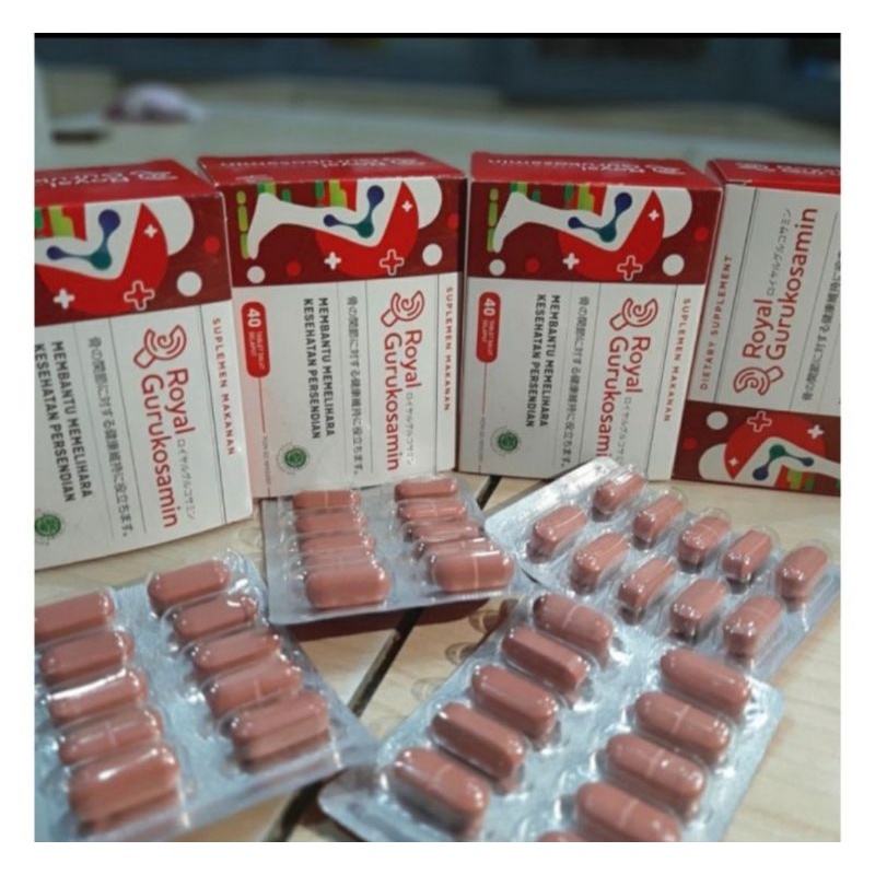 ROYAL GURUKOSAMIN 1200MG,D3 TULANG DAN SENDI EXP 2024