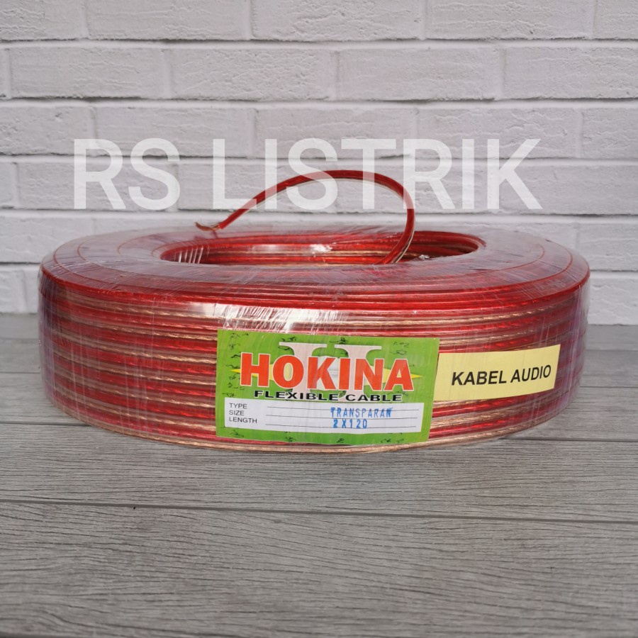 Kabel Transparan 2x120 100 YARD Kabel Audio 2x120 100Y