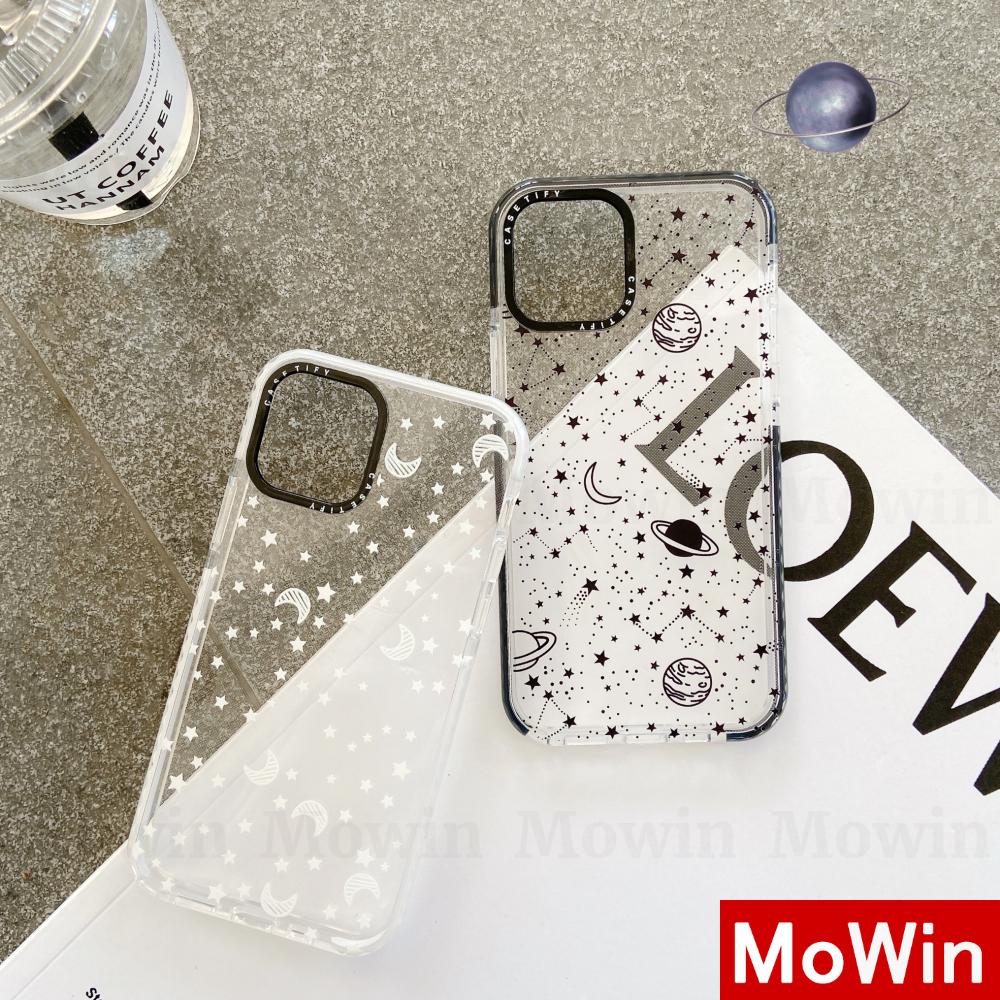 Mowin - Soft Case Tpu Transparan Motif Langit Berbintang Untuk Iphone 11 / 7 / Xs Max / Se / 7plus / Se 2020 / 8 / Xr / 8plus / 12