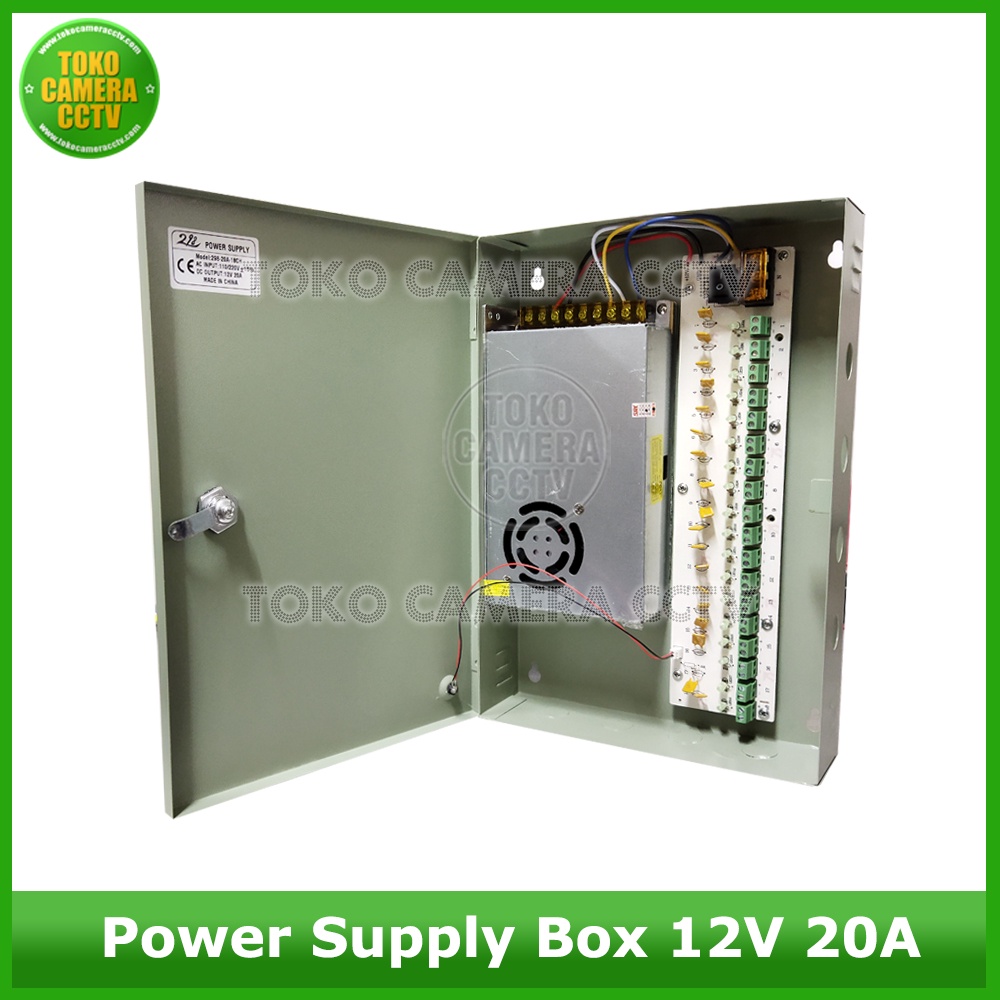 Power Supply CCTV BOX 12V 20A