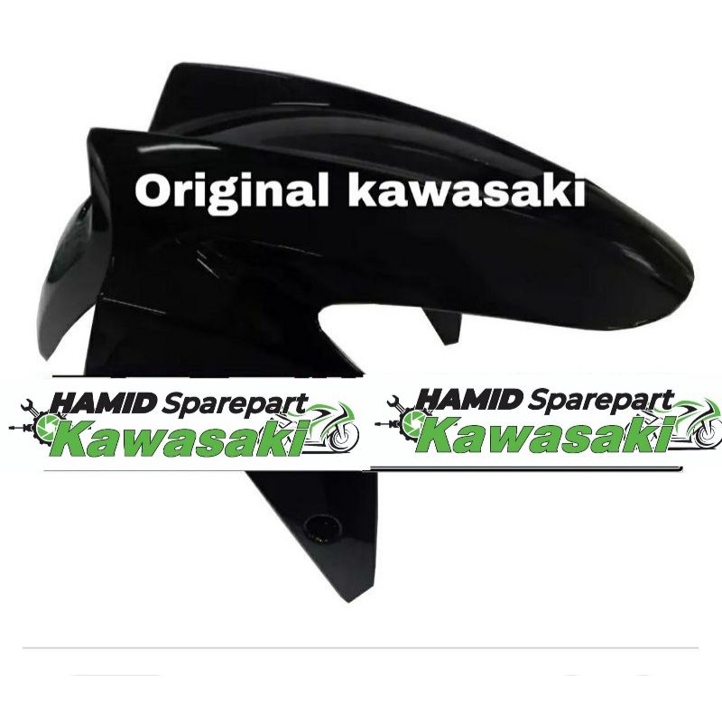 Slebor spakbor depan hitam ninja Ninja 250 300 Fi 250fi 300fi abs Original kawasaki KGP