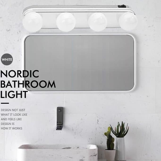 IKEA Nordic Bathroom Ligfht LED Portable Lamp Make Up Meja Rias MURAH