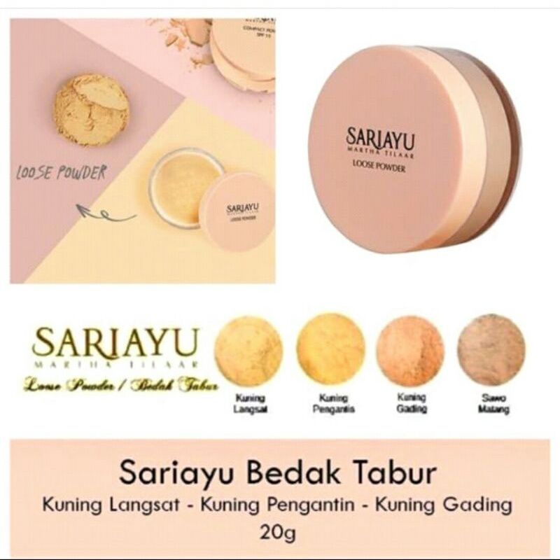 Sariayu Loose Powder 14gr / Bedak Tabur/ Refill Tabur