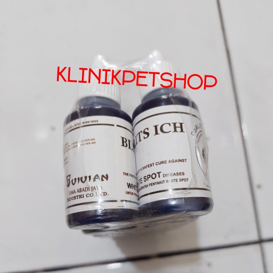 BLITS ICH 30ML - Obat Biru Ikan Hias White Spot Jamur