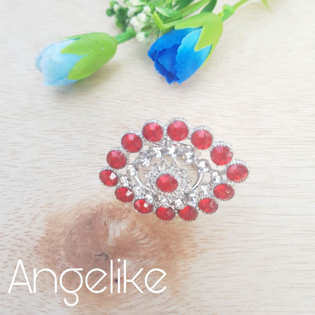 BR01 Bros Cincin / Ring Hijab Permata Unik Aksesoris Hijab Jilbab