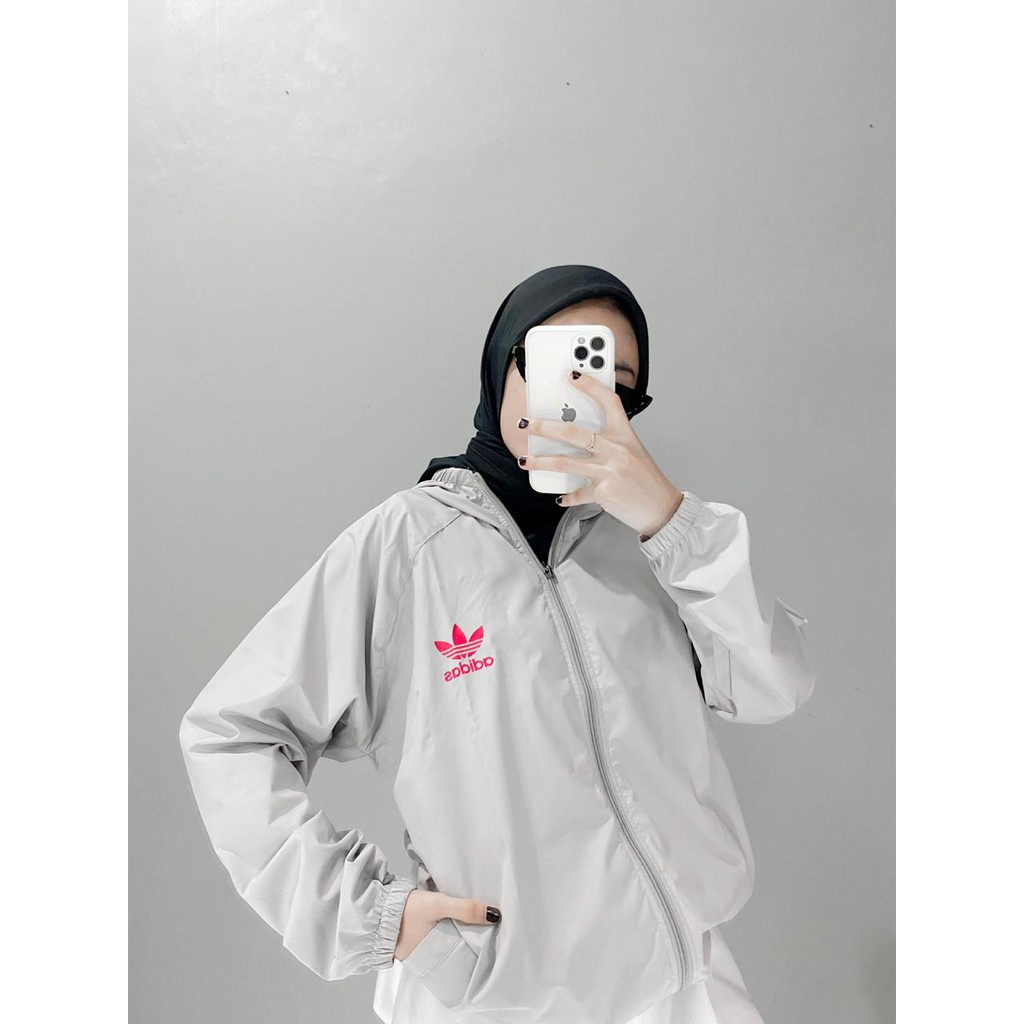 jaket parasut bersepeda, jaket parasut olahraga, jaket RUNNING, shauna suit, lari jogging