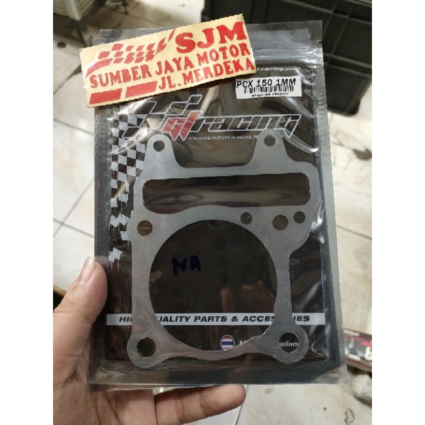 Paking Blok seher pcx vario 125 vario 150 almunium 1mm Paking bawah almu 1mm PCX vario 125 150