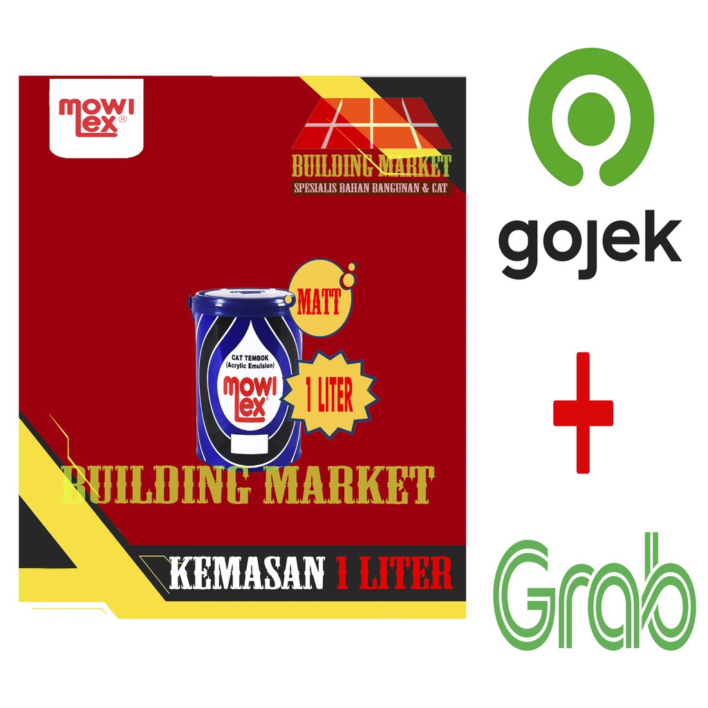 CAT TAMAN PLAFON GRC CAT TEMBOK MOWILEX INTERIOR 1 LITER