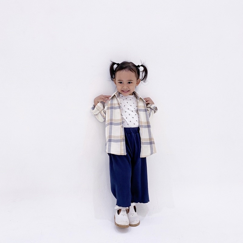 ByMeldev Kids - Kemeja Flanel Anak Unisex