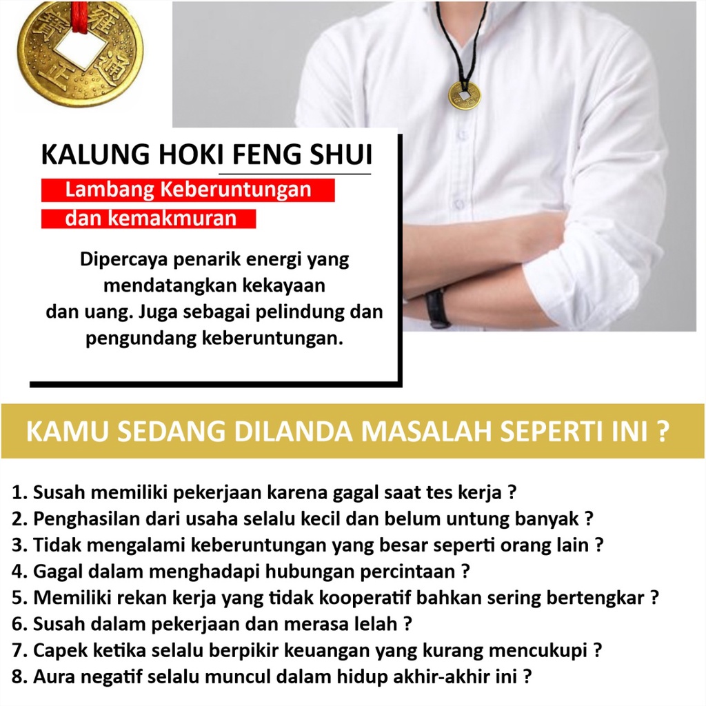 Kalung Hoki Feng Shui - Gayabagus.id