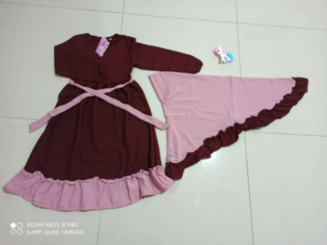 [ COD ] Baju Gamis anak/gamis anak/baju anak/baju muslim anak/baju muslim/