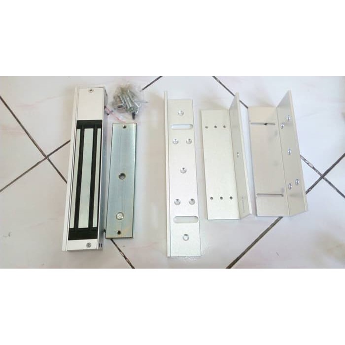 Murah bracket ZL + 280kg 600lbs Magnetic Lock Electric Door Pintu access 280