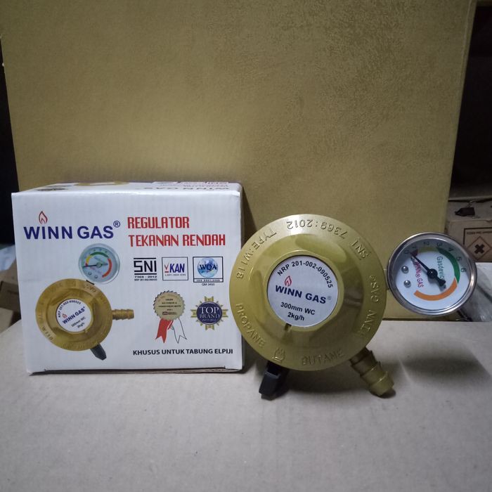 Regulator WINN GAS W 118 M (Pakai Indikator Meter) | SNI