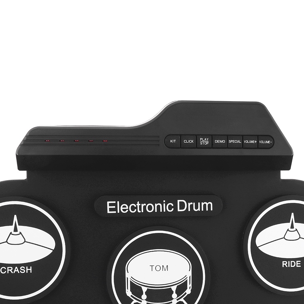 Drum Elektrik Digital 7 Pad Roll up Dengan USB + Stik Sustain Pedal