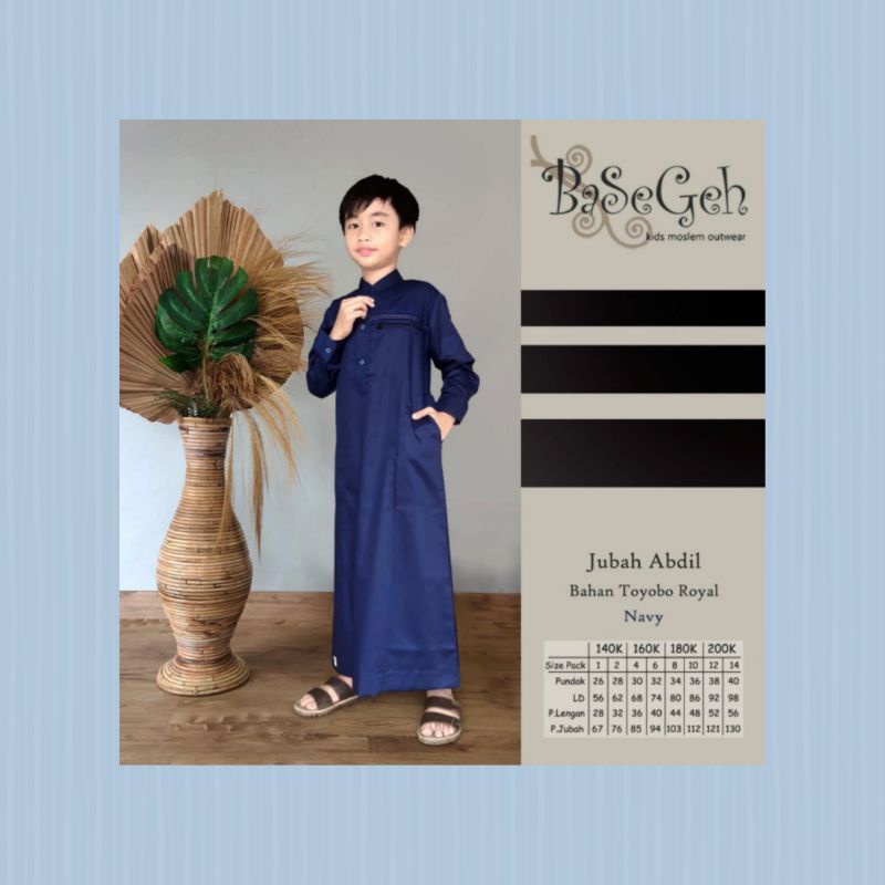 Jubah Navy Basegeh
