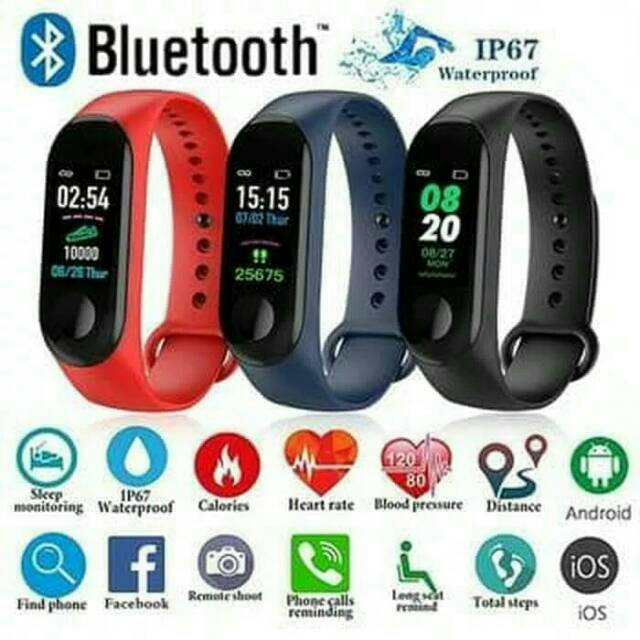 Jam Smartwatch M3 Heart M3 Jam Tangan Pintar Anak Dewasa Detak Jantung Shopee Indonesia