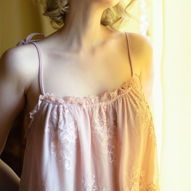 [ LINGERIE MASTER ] - (B-45) Set Lingerie Dress Wanita Baju Daster Renda Brukat Baju Tidur Bahan Lace Brukat Impor-3