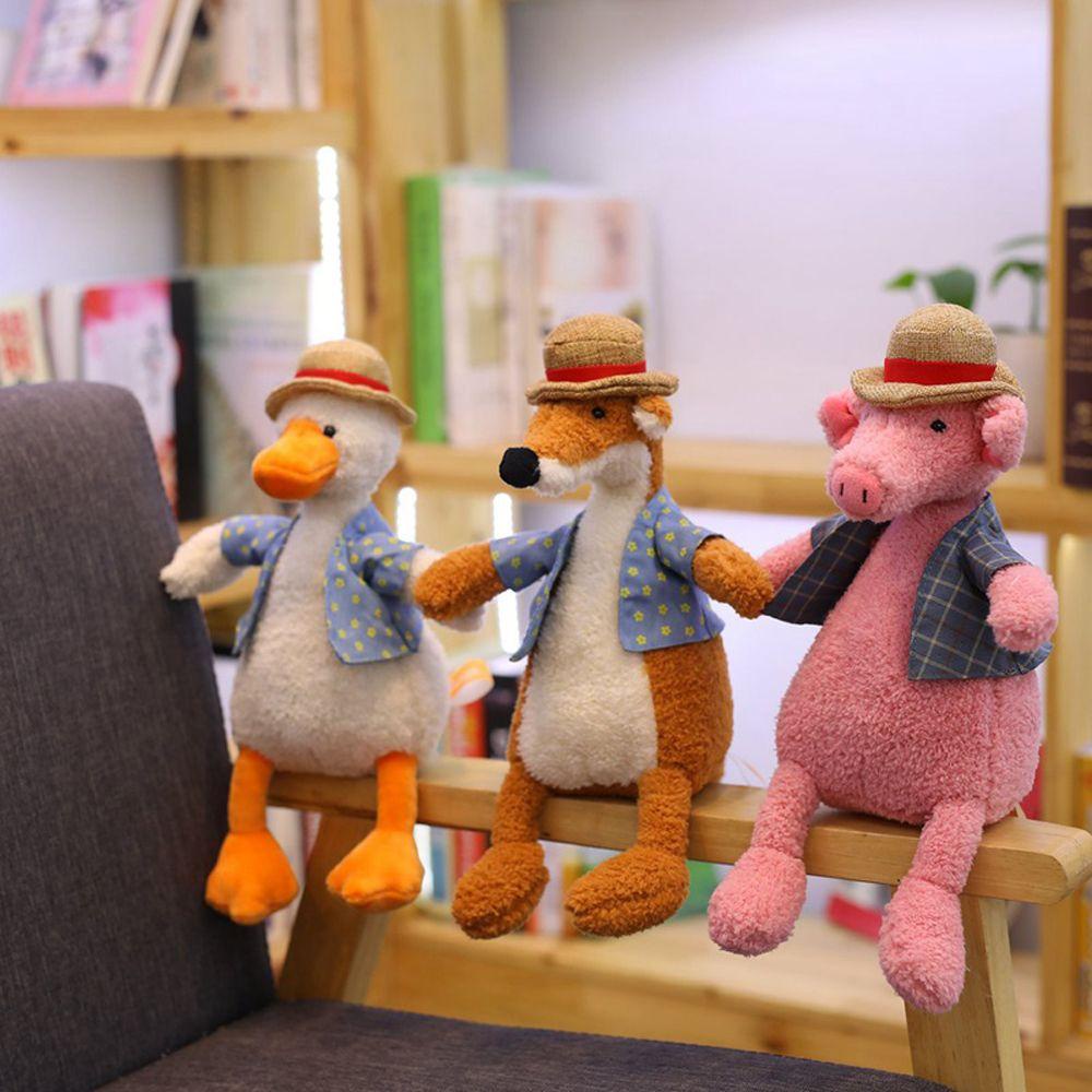 Needway  Animal Plush Toy Kawaii Kartun Boneka Plushie Boneka Binatang Gajah Mainan Lembut Bebek Boneka Mainan
