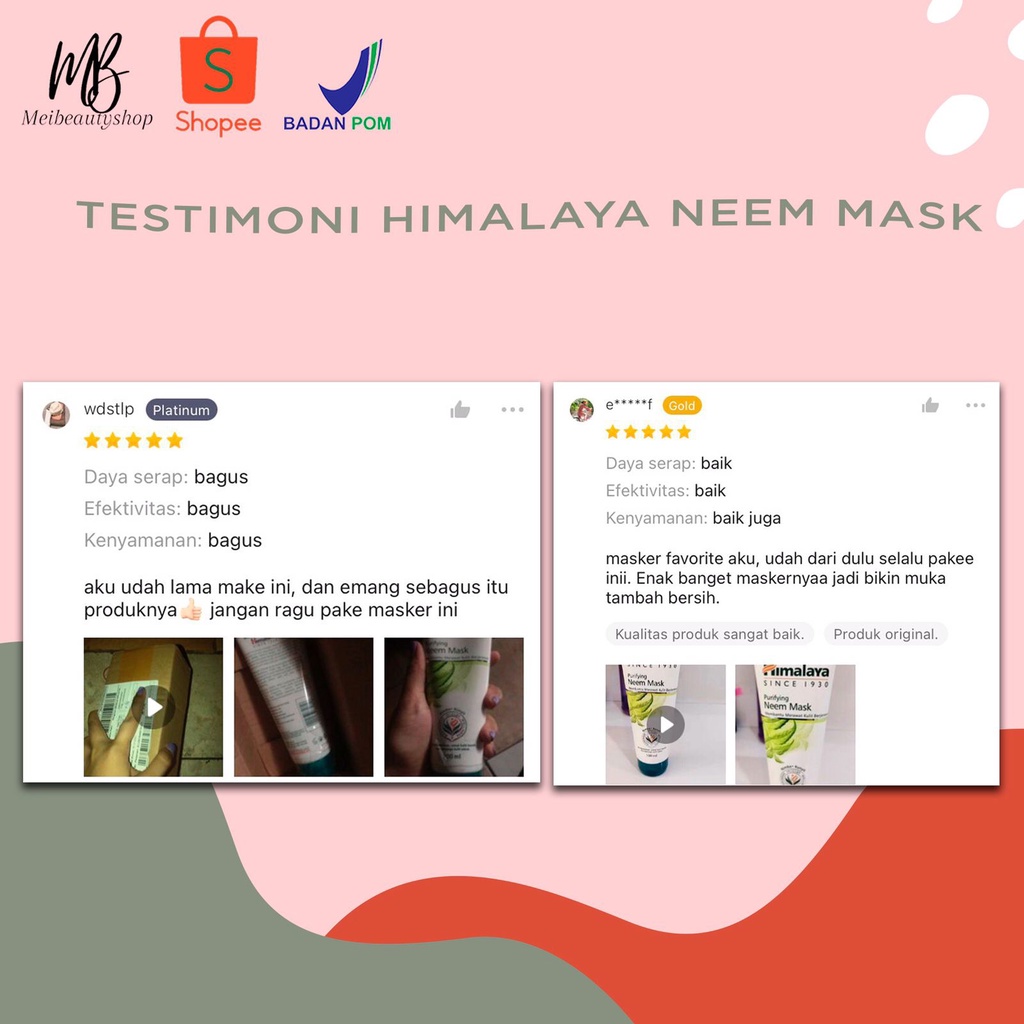 HIMALAYA Neem Mask | Face Wash 50ml / 100ml | Face Scrub | Toner