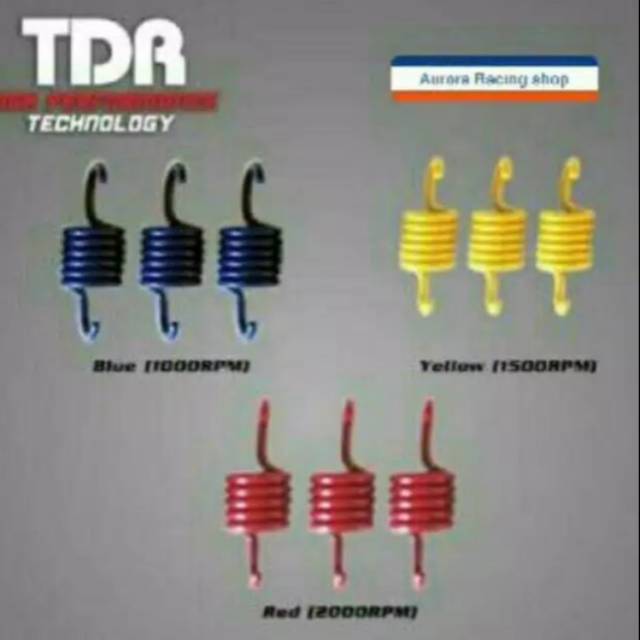 Per kampas ganda TDR Mio beat Vario 1000rpm 1500rpm original produk per kampas otomatis TDR