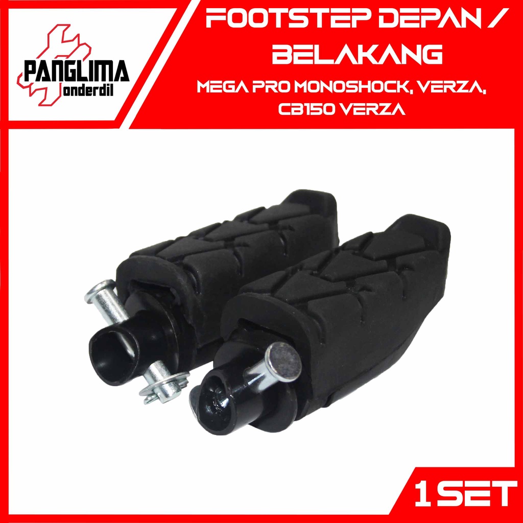 Footstep Belakang-Depan Mega Pro New Mono shock &amp; Verza &amp; Verza CB150 Foot Step-Fotstep-Bustep-Pijakan-Injekan