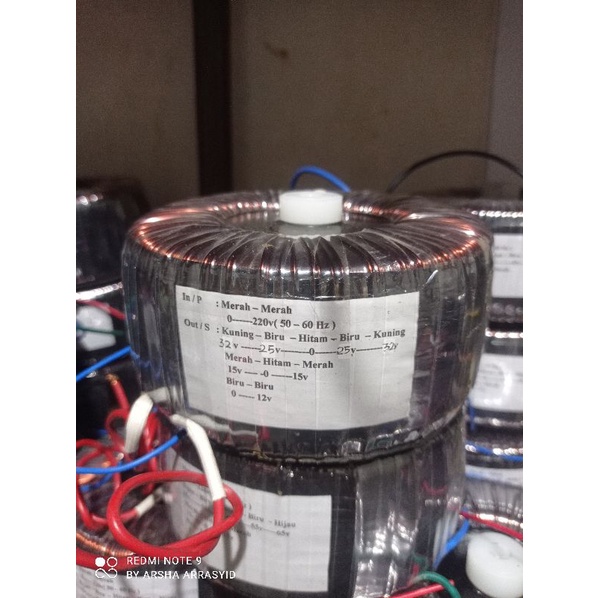 trafo toroid donat 10A CT 32V