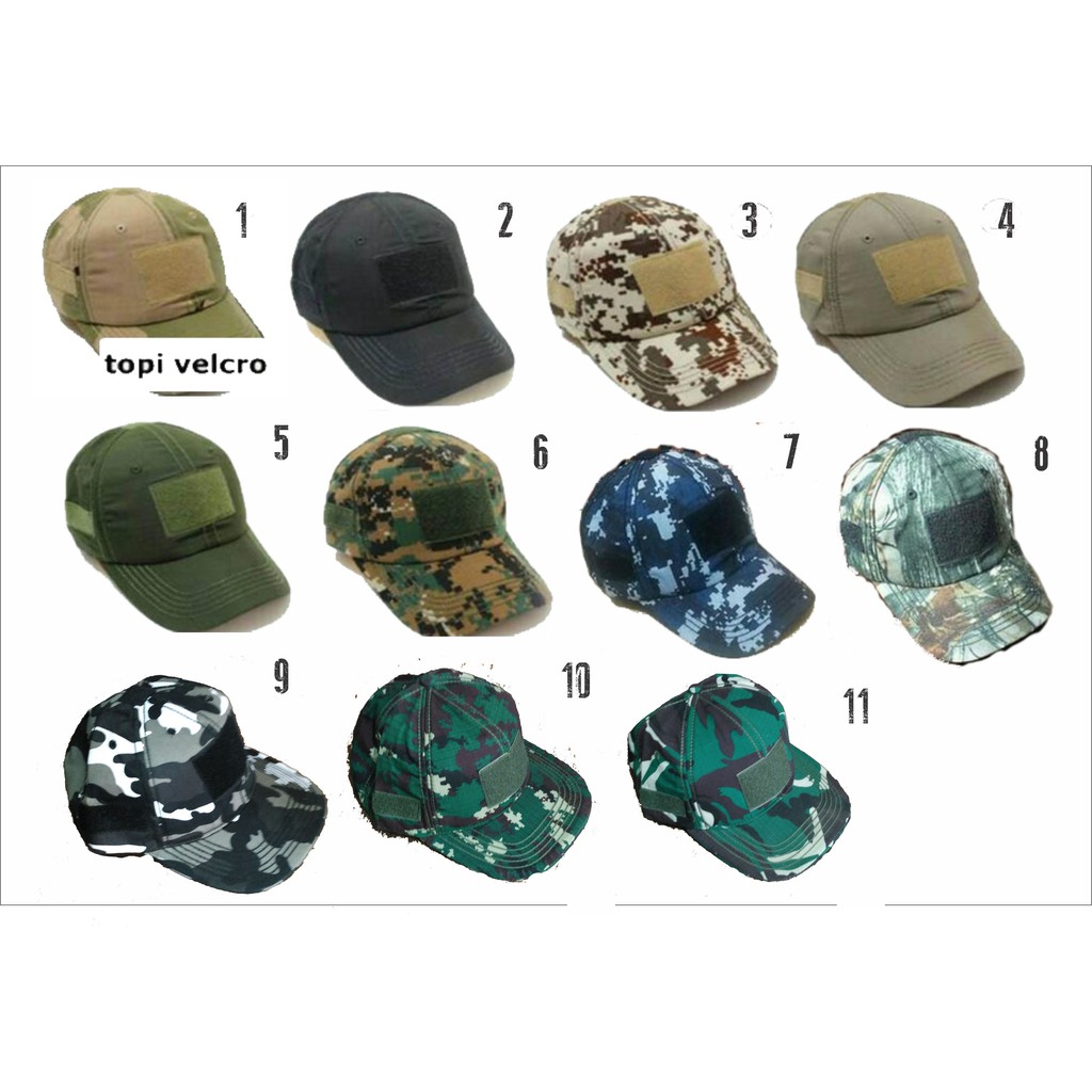 Topi Tactical, Topi Velcro