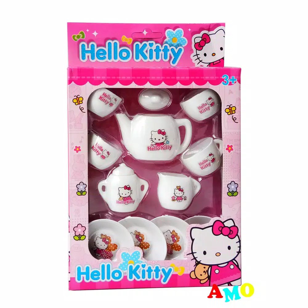mainan anak perempuan teko cangkir set