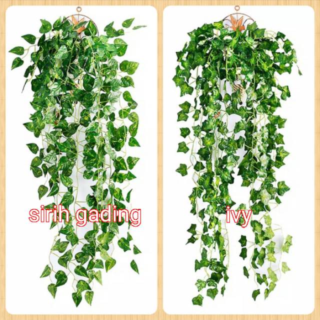 TANAMAN DAUN GANTUNG TANGKAI B8322 DAUN PLASTIK TANAMAN GANTUNG ARTIFICIAL DAUN RAMBAT PLASTIK HOME DECOR