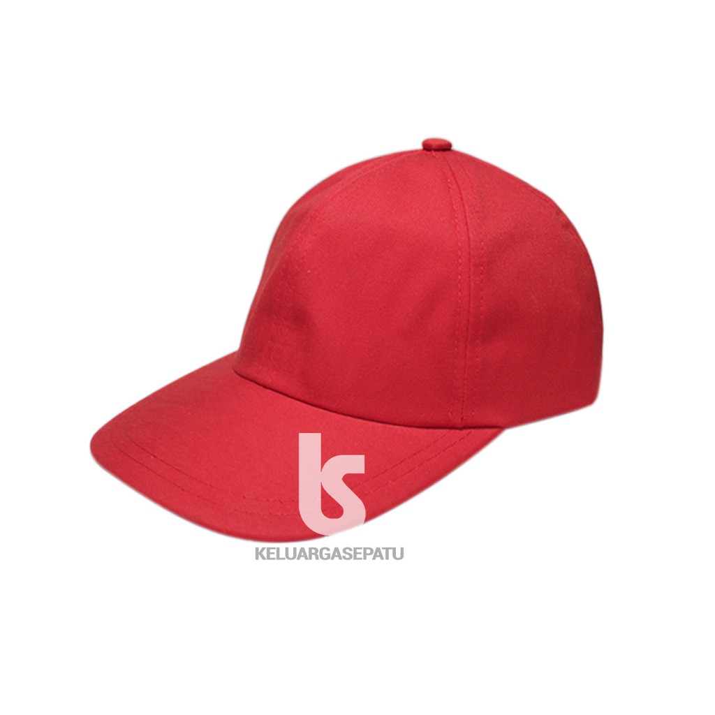 TOPI BASEBAL MERAH RED