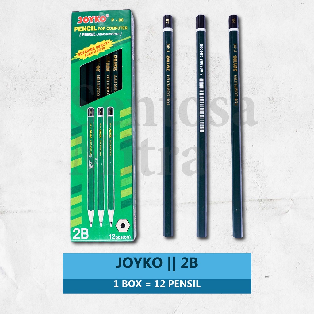 

Pensil Kayu Joyko 2B Tipe P-88 Pensil Tulis Ujian Komputer