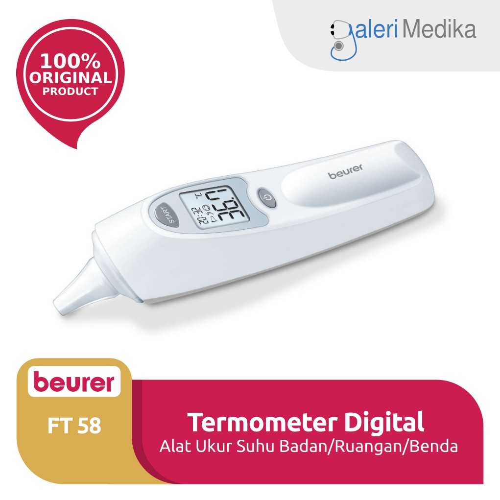 Termometer Digital Telinga Beurer FT 58 / FT-58 / FT58 Brand Jerman (dengan Probe Cover)