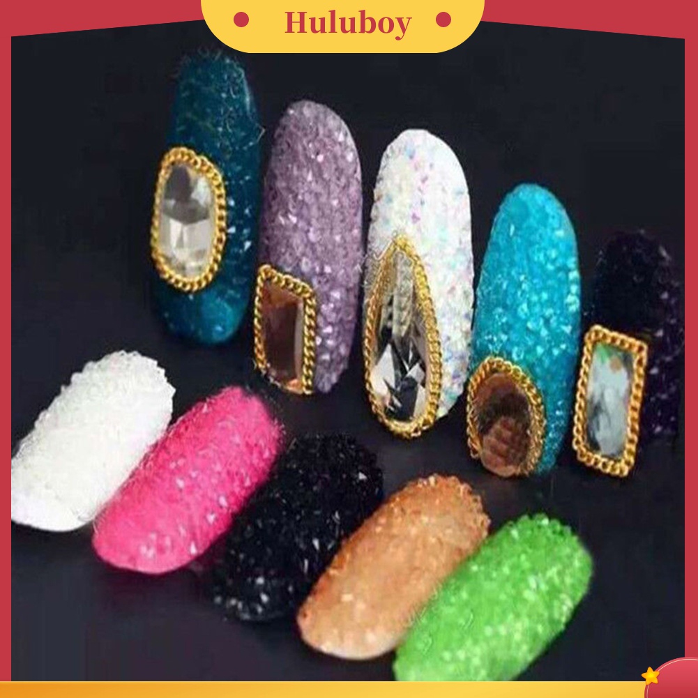 Huluboy Huluboy♡ 1000pcs Pasir Berlian Imitasi Mini 1.2mm Untuk Dekorasi Nail Art DIY