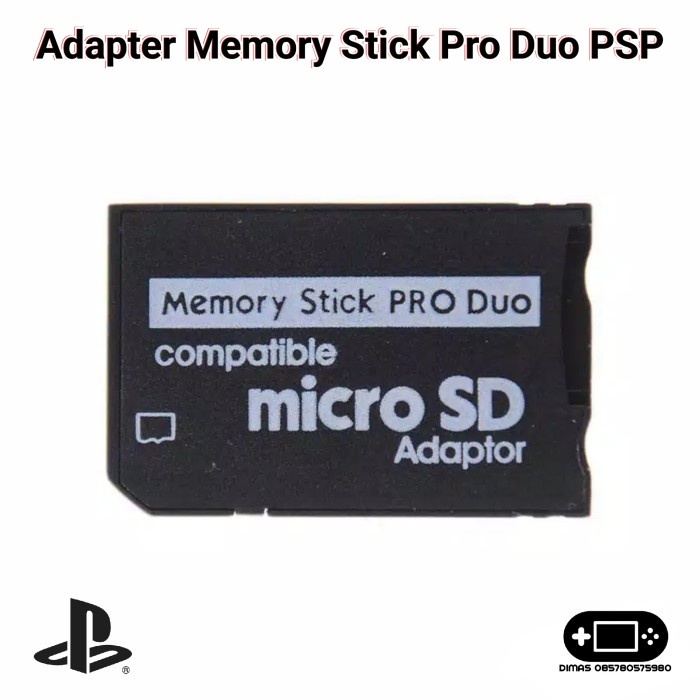 Adapter Memory Card Micro SD PSP Slim Fat Camera ORIGINAL Original original