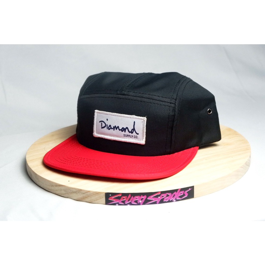 topi snapback 5 panel diamond