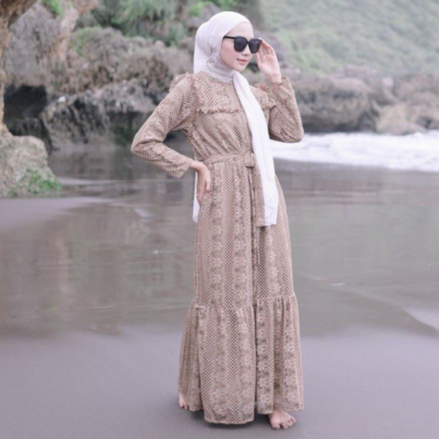 Shabby Brukat Long Dress Premium Quality