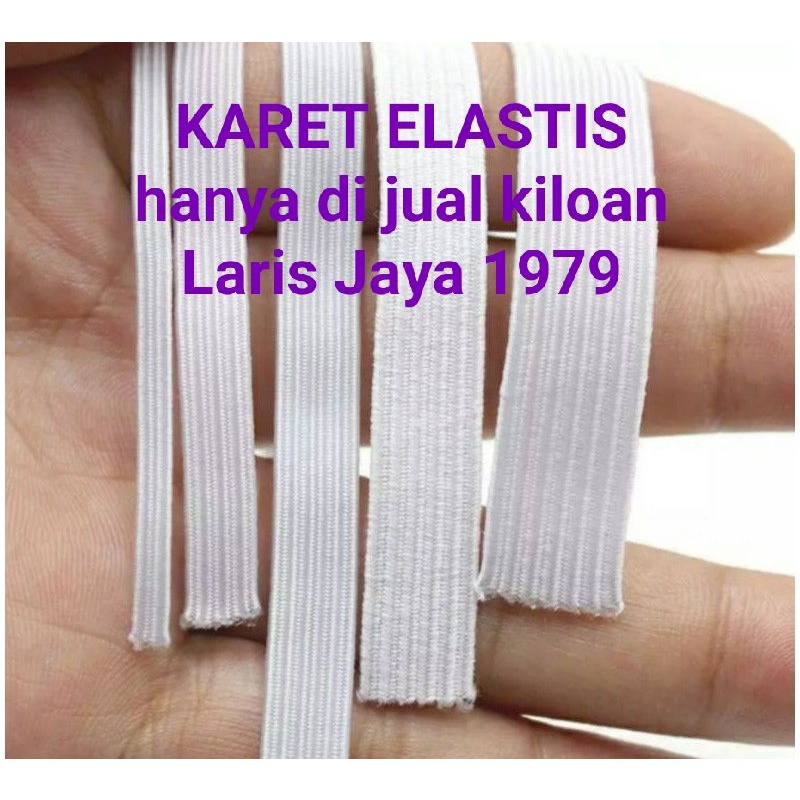 Karet Elastis Putih Kiloan 4cm 3cm 2,5cm 2cm