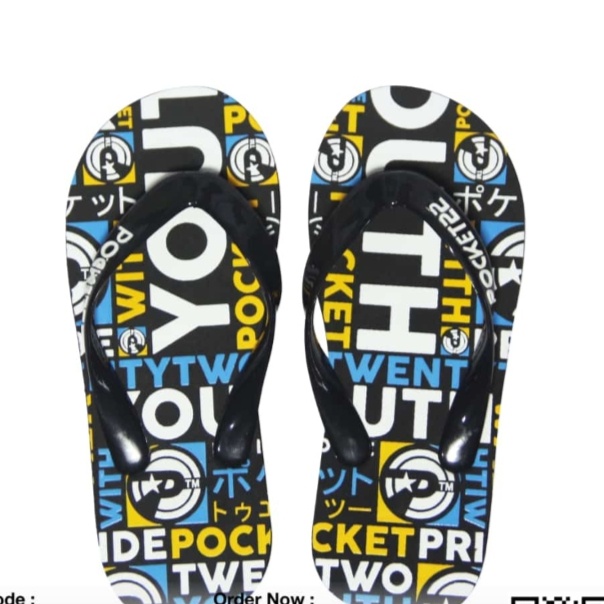 Sandal Pocket22 Harden Hitam - Sandal Pria - Sandal Jepit