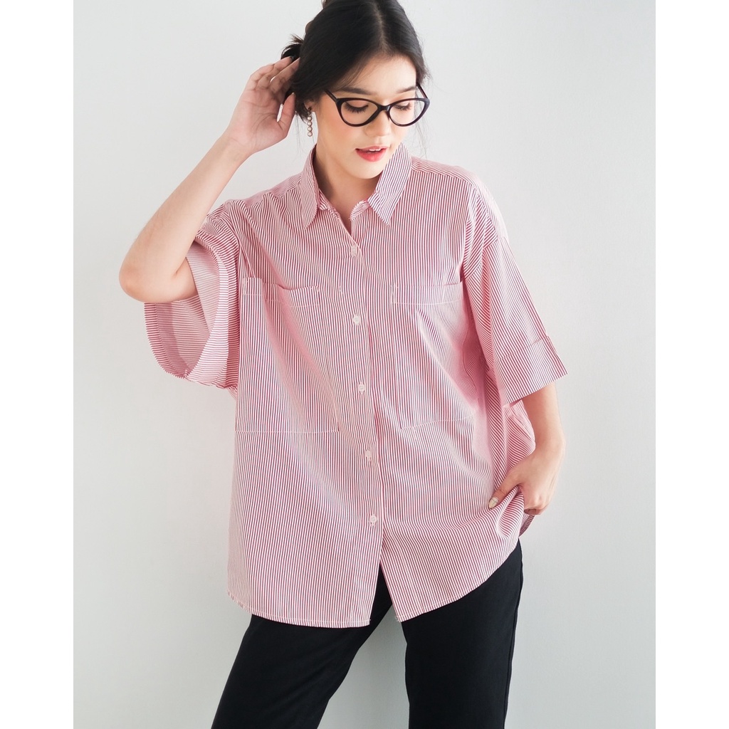 Myrubylicious ZANETA STRIPE SHIRT KODE D 018