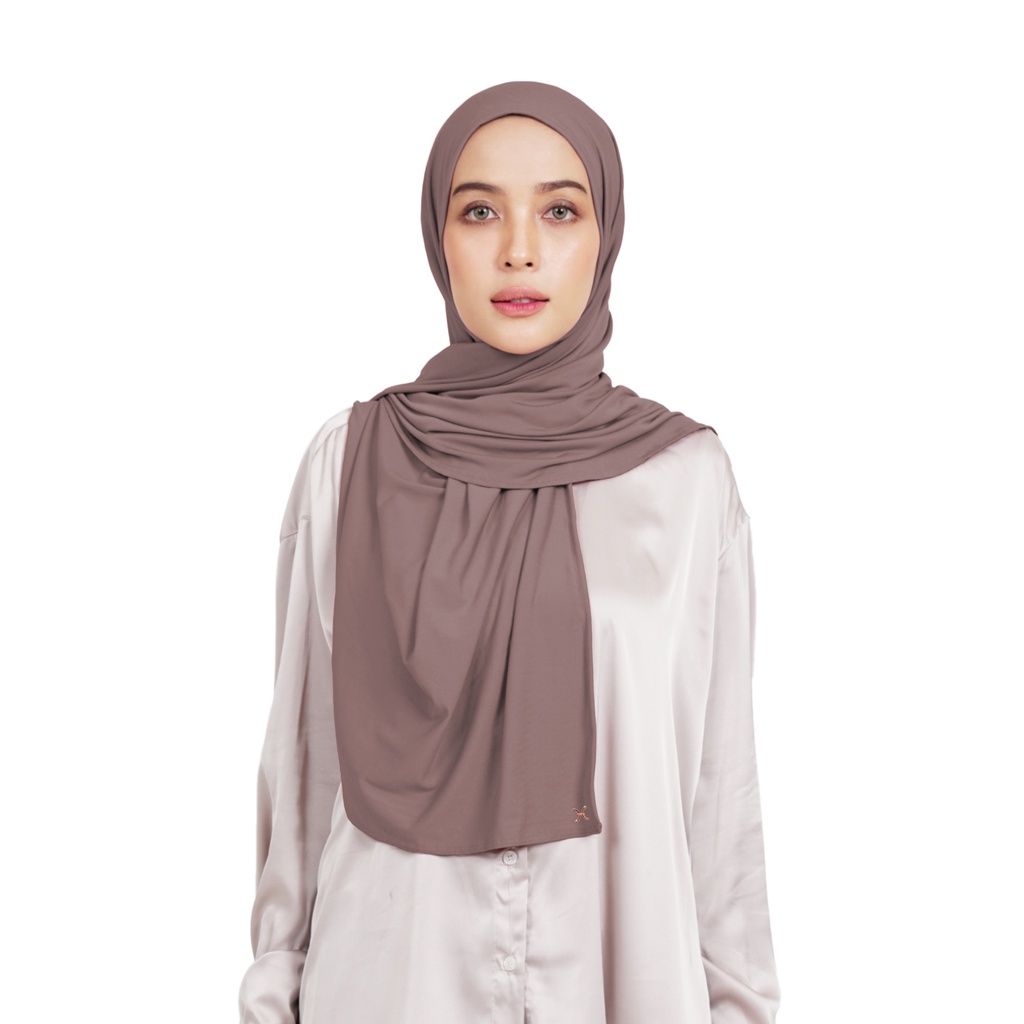 Hameeda - Hannah Instant Hijab | Jersey Bergo Pashmina-Twilight Mauve